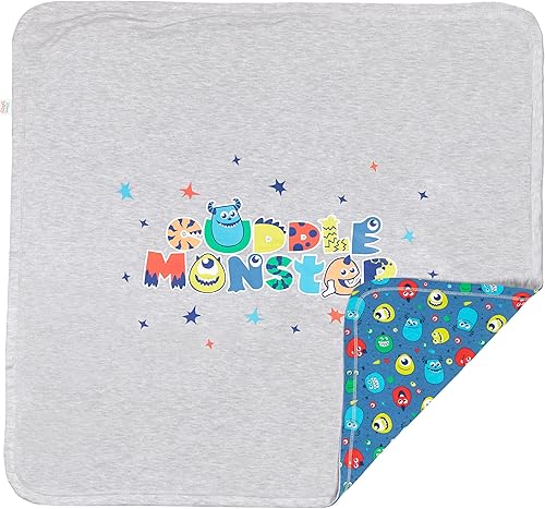 Miniatura 5 de Disney Winnie the Pooh, Lion King, Pixar Monsters Inc. Baby Sleep N' Play - Conjunto de 4 piezas de manta con babero y paño para eructos