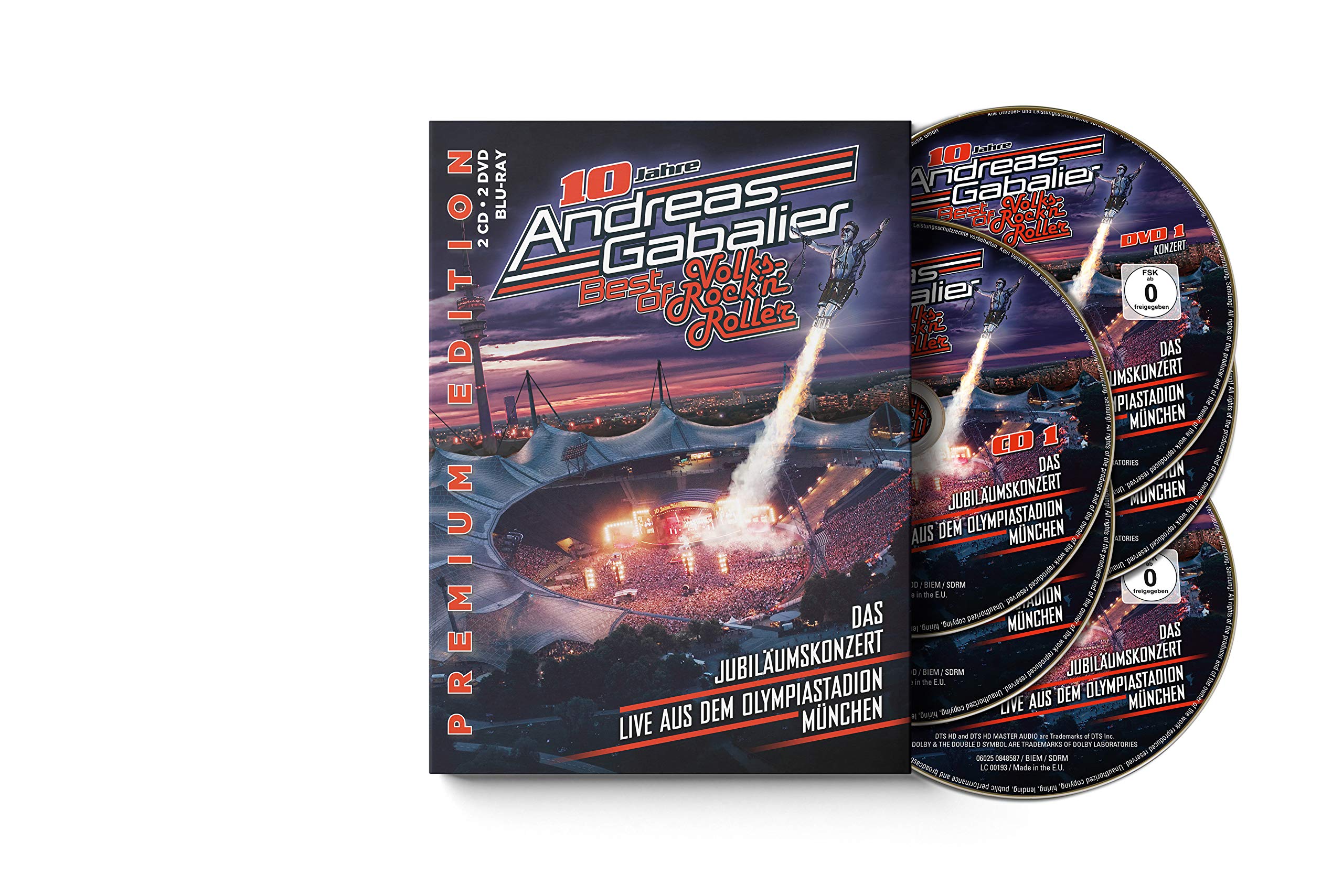 Best of Volks-Rock’n’Roller – Das Jubiläumskonzert live aus dem Olympiastadion in München (Premium Edition inkl. 2CD, 2DVD, Blu-Ray)