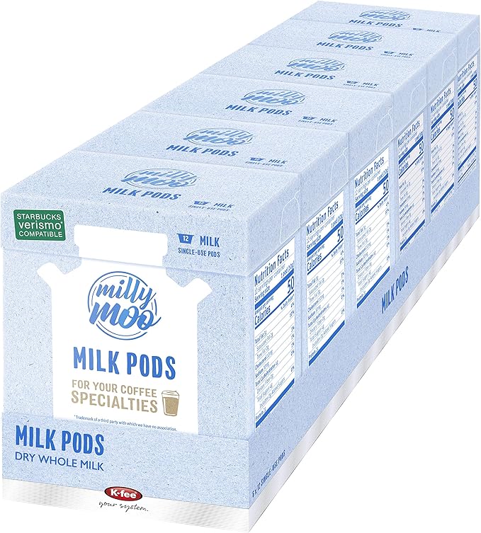 Milly Moo Single Serve Milk Pods Kfee® & Starbucks