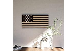 CONSDAN Wooden American Flag Wall Decor | Handcrafted Wall Art Made in...