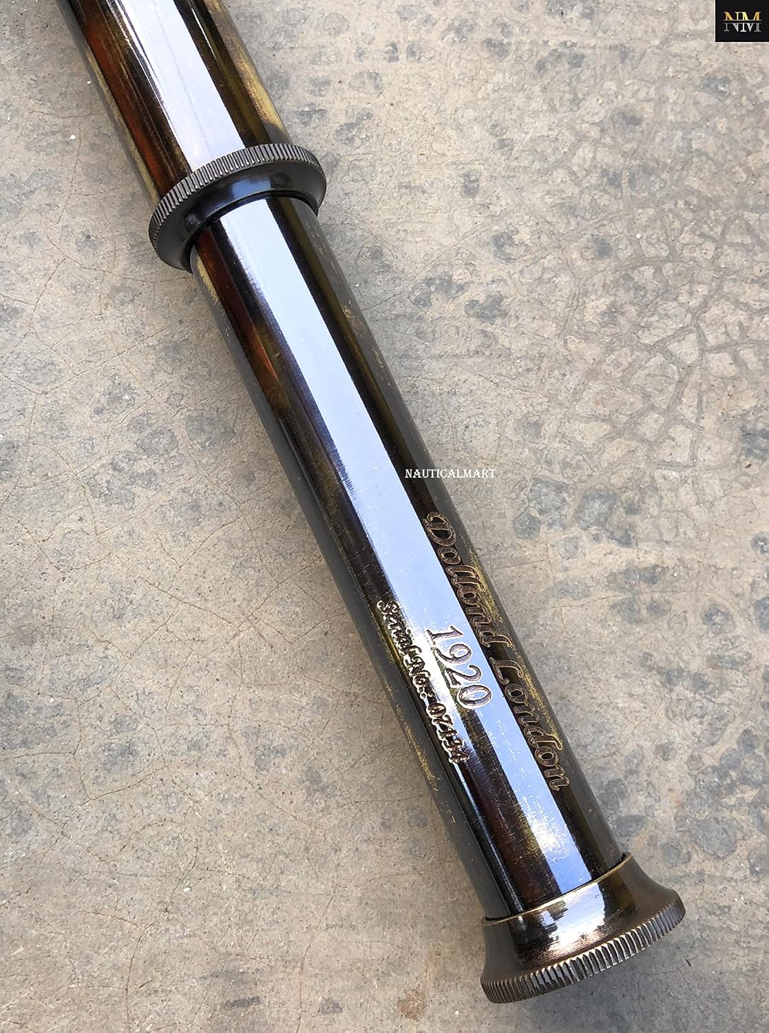 Vintage Telescope Dollond London Victorian Pirate Telescope with Beautiful Engraved Handheld Collectible Marine Solid Brass Telescope Wonderful Gift for Travelers Enthusiasts (Telescope with Case)