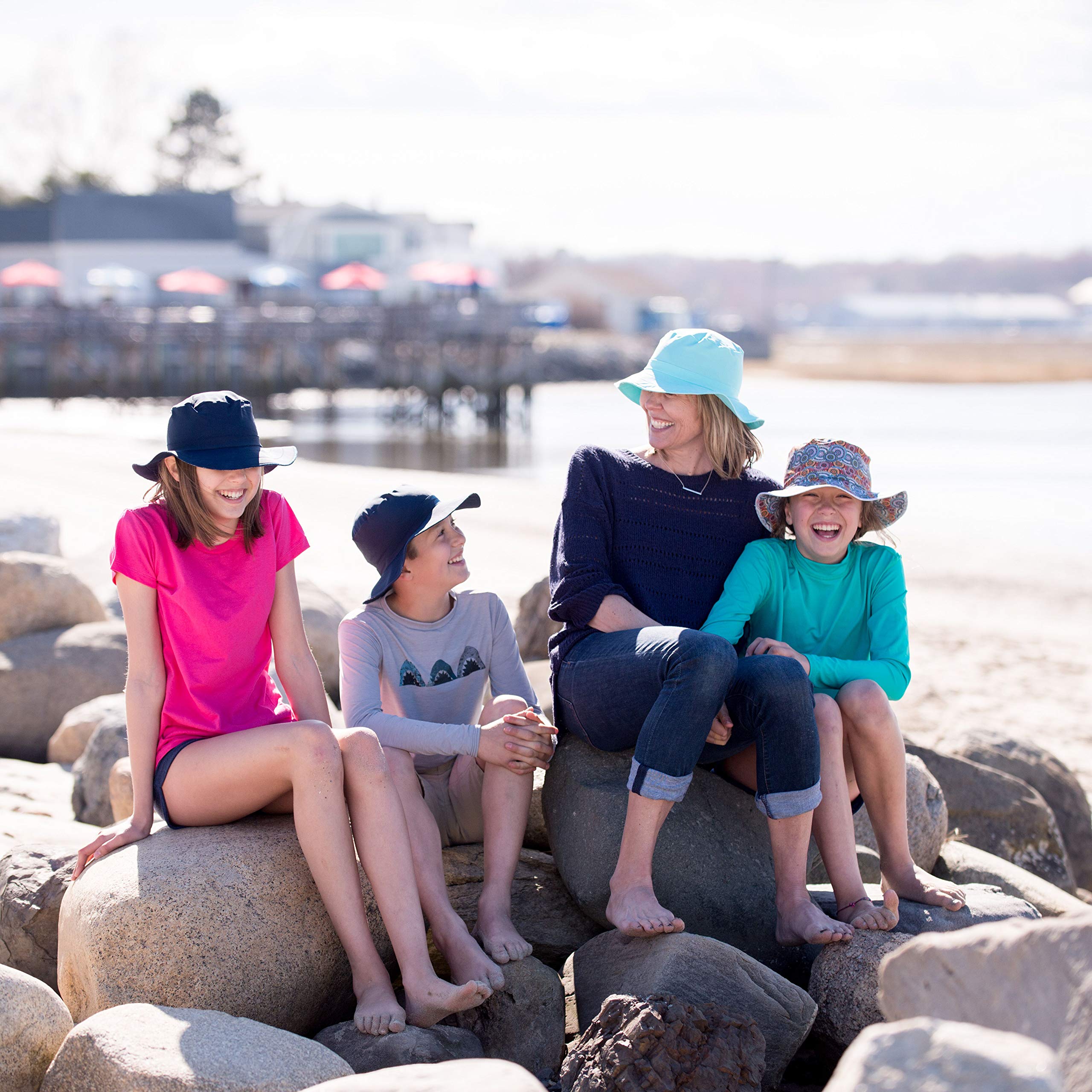 Funky Bucket Hats for Men, Women, Kids & Baby - UPF 50+ Sun Protection Boonie Hats - Nylon & Spandex