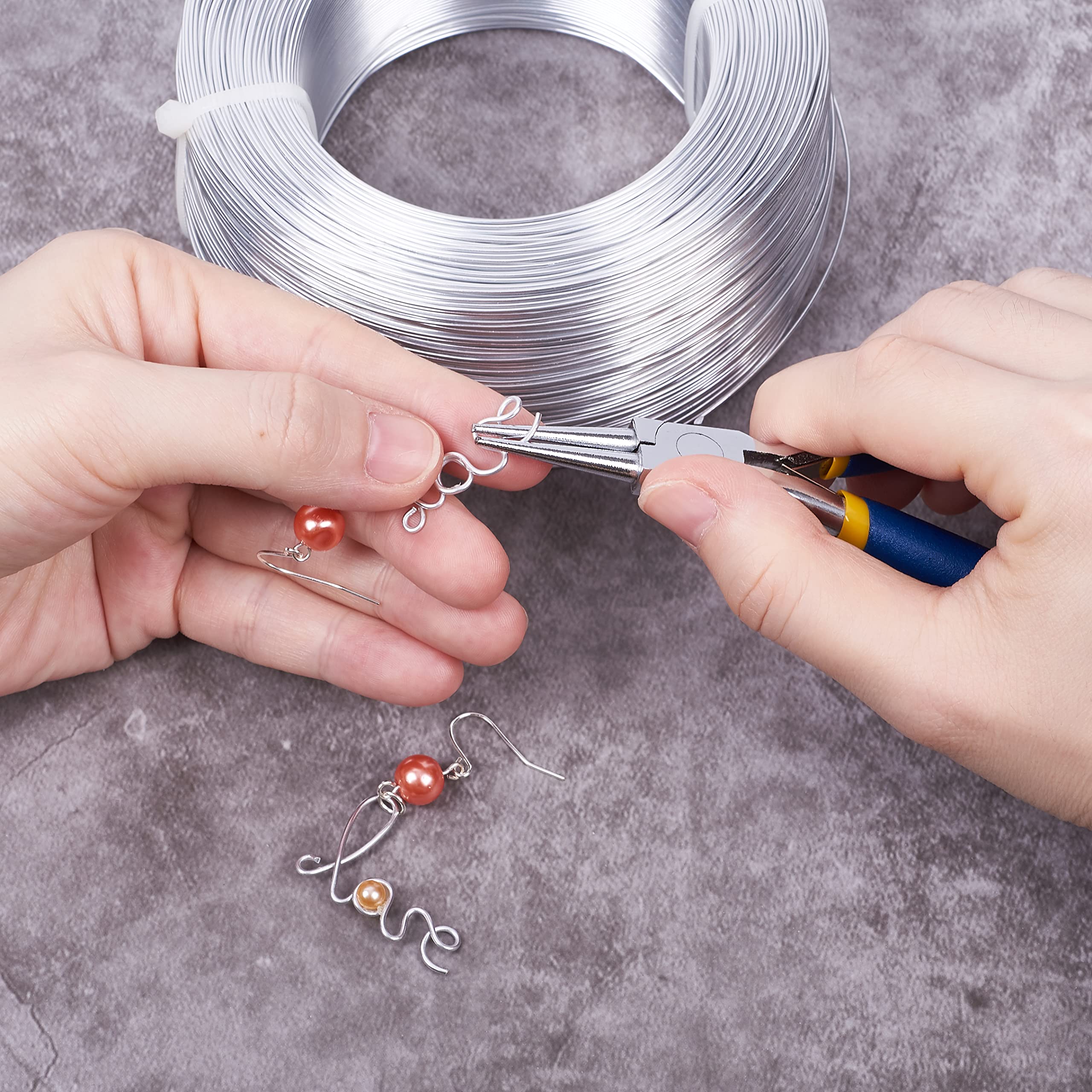 PandaHall Fil En Aluminium Métallique Artistique Pour