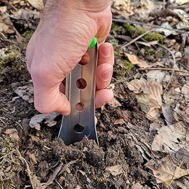 BoglerCo Ultralight Backpacking Trowel, 0.48 oz (13.5g) Neon Green