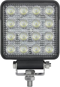 HELLA 357106002 ValueFit 4 Square 2.0 LED Close Range Worklight , Black