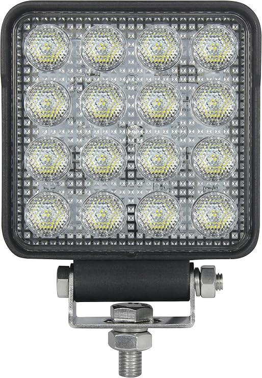 HELLA 357106002 ValueFit 4 Square 2.0 LED Close Range Worklight , Black