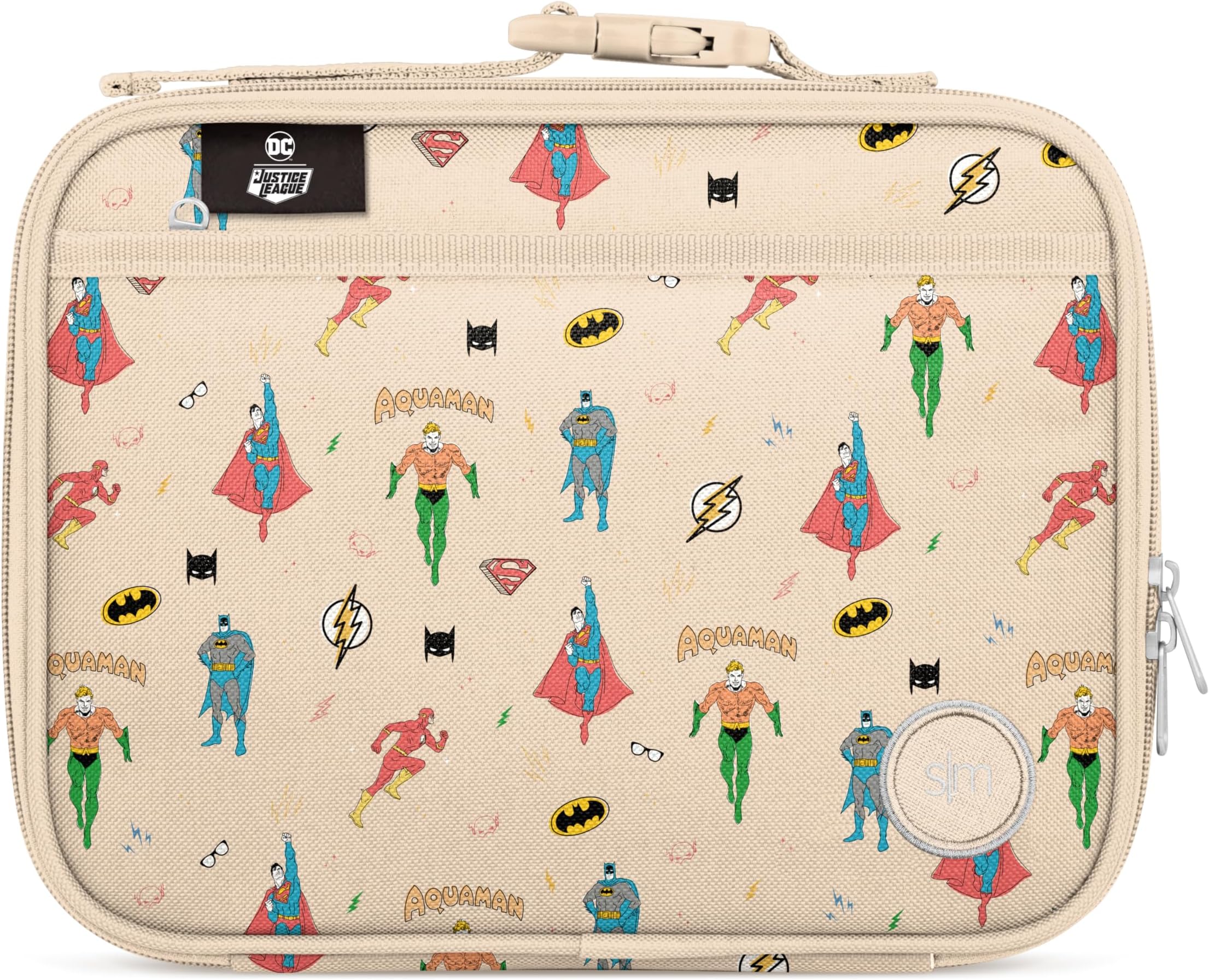 Simple Modern DC Comics Kids Lunch Box for School | Reusable Insulated Lunch Bag for Toddler, Girl, and Boy | Meal Containers with Exterior & Interior Pockets | Hadley Collection | Super Pals