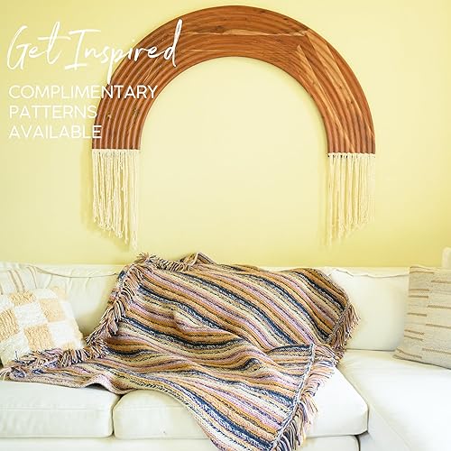 Vista 5 de Lion Brand Yarn Respun Bonus - Paquete de hilo para tejer y ganchillo, 1 paquete, seda de maíz