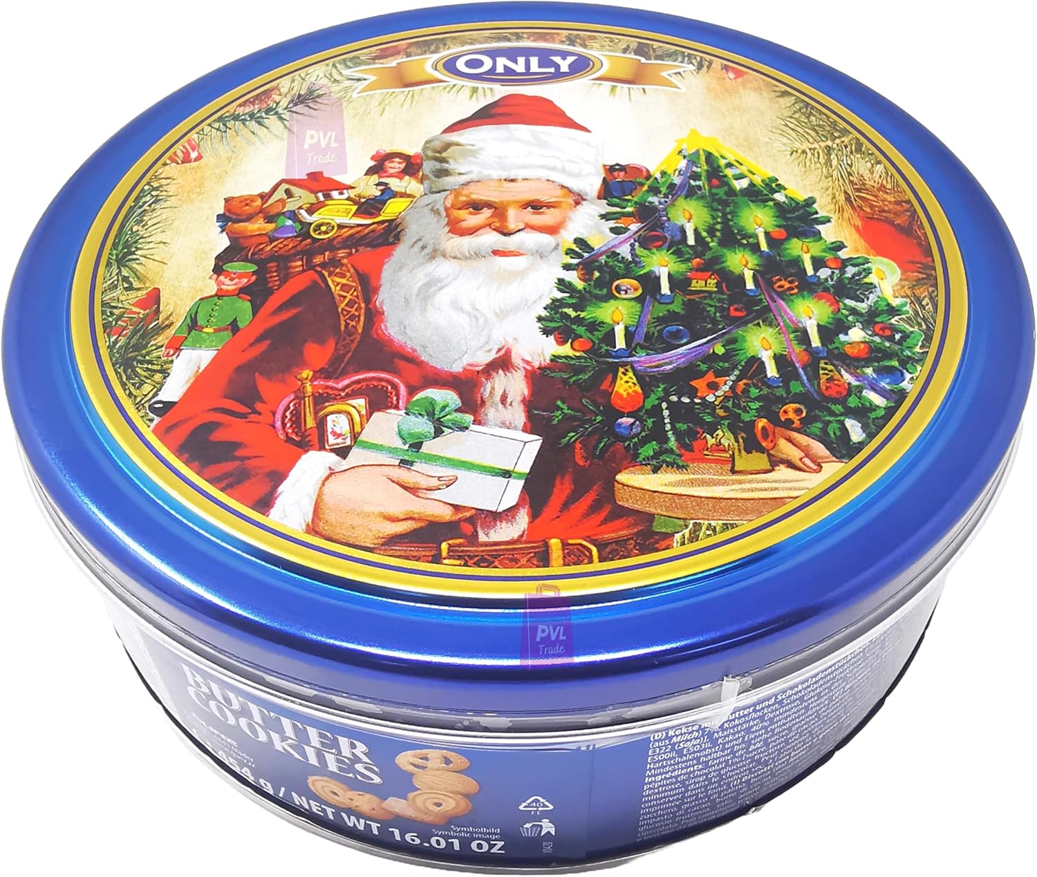 Danish Butter Cookies Selection 454g (16 Ounce) in "Santa's Gifts
