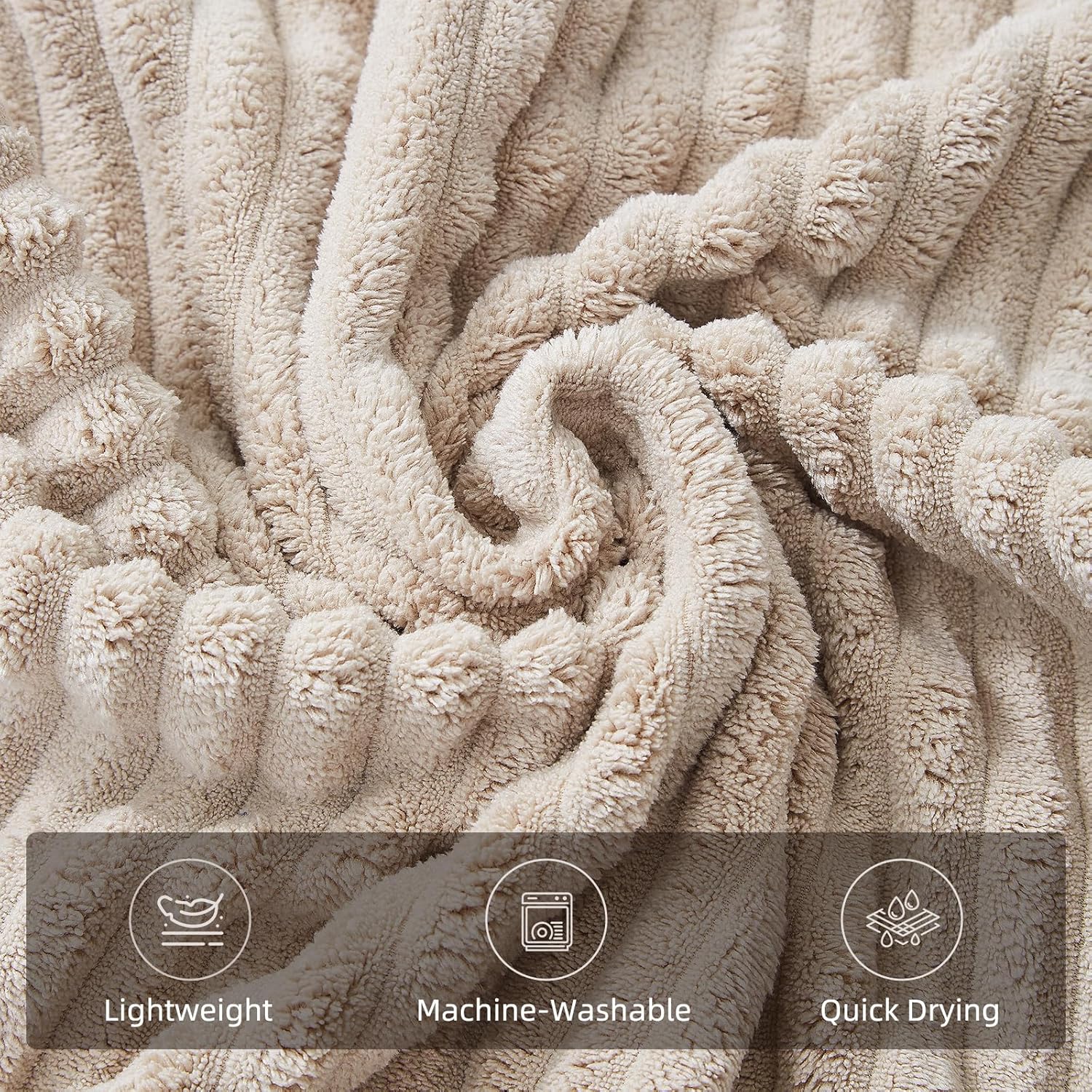 Extra Large Bath Towel Set of 6 (40"x80"),Oversized Bath Sheet Super Soft Highly Absorbent Microfibers Quick Dry Luxry Shower Towel for Bathroom Spa Gym Hotel Yoga(Beige, 6Piece) - Image 5