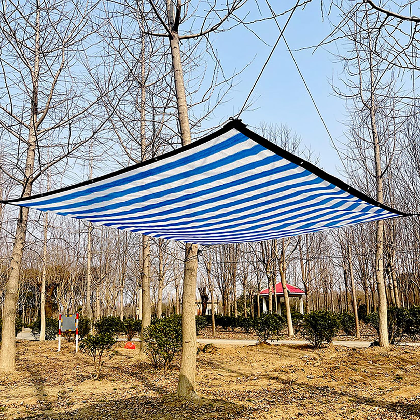 Malla de sombra resistente a los rayos UV con ojales, 1 x 9 m, malla para invernadero, patio y terraza, protección solar para espacios al aire libre