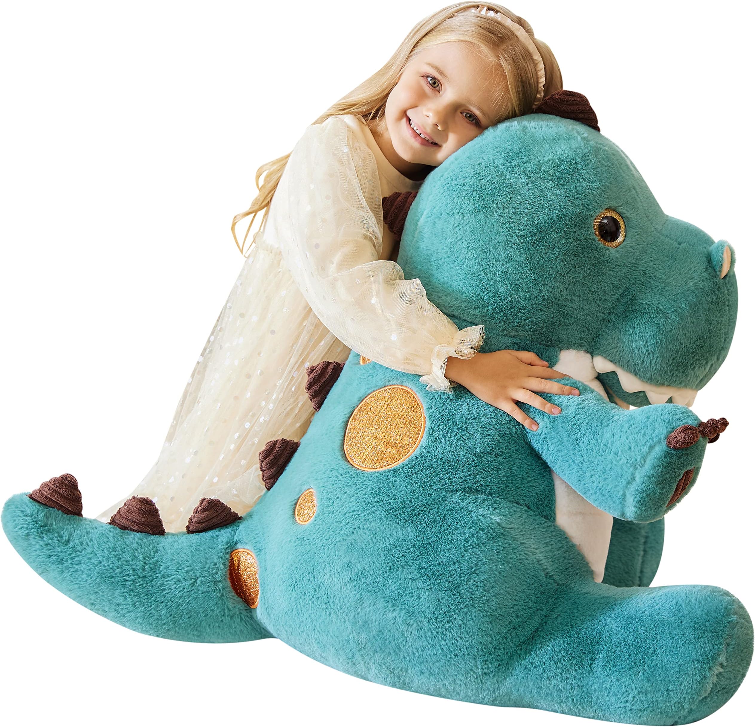 EARTHSOUND Giant Dinosaur Stuffed Animal Plush Toy,Large Jumbo 23" Cute Soft Toys,Big Size Huge Fluffy Plushy Oversized Fat Plushie,Gifts for Kid