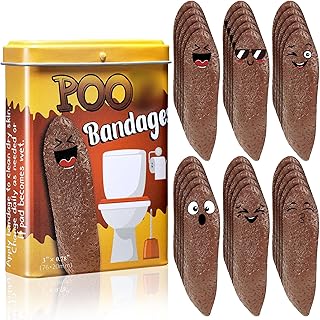 Nuanchu 30pcs Funny Bandages Self Adhesive Bandages Christmas Funny Gag Gifts Waterproof Weird Stuff White Elephant Gift for Christmas Hallowen Gifts Adults