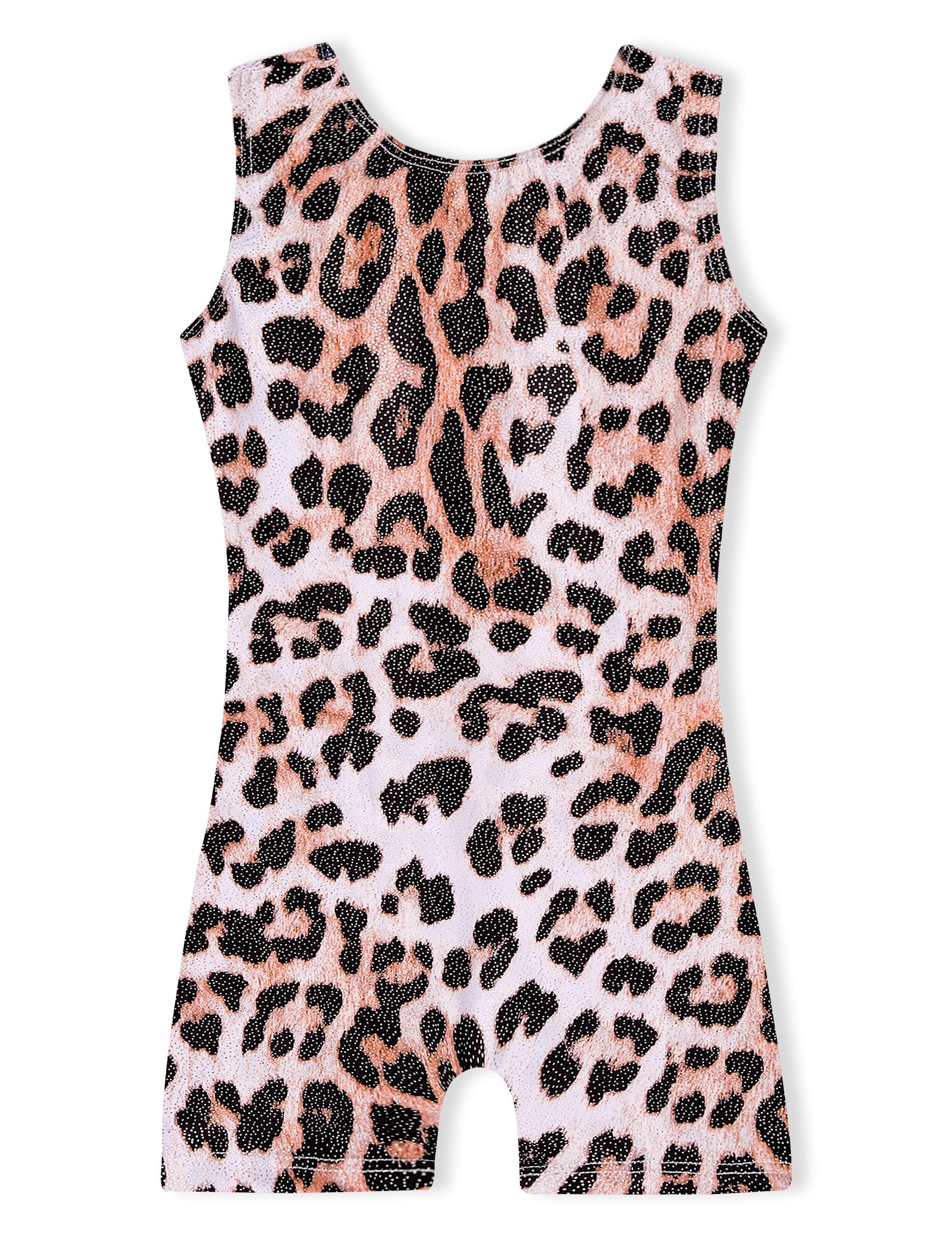 Domusgo Gymnastics Leotards for Girls Sparkly One Piece Biketard Size 1-10Y