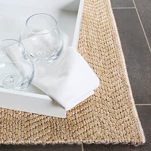 SAFAVIEH Washable Sisal All-Weather Outdoor Rug, 4' x 6', Natural (SAW402B)