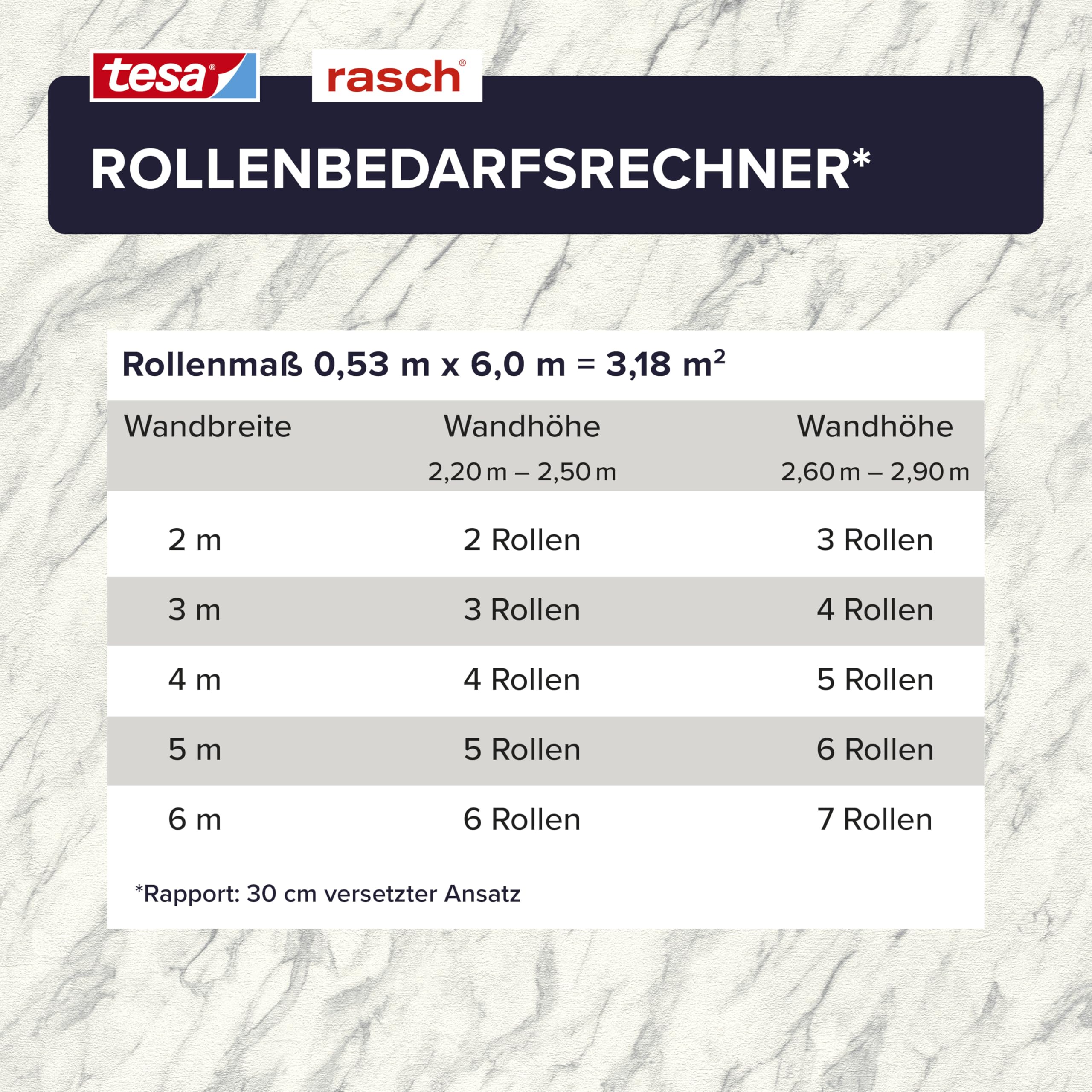 Rasch Selbstklebende Tapete Marmoroptik Carrara - Strukturierte Vliestapete Marmor in Grau und Cremeweiß - Einfaches Anbringen ohne Kleister mit tesa-Klebetechnologie - 6,00m x 0,53m