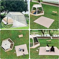 ONTYZZ vízálló sátortalp ultralight tarpaulin eyelets-sel kempinghez, 1.5x2.2m 5