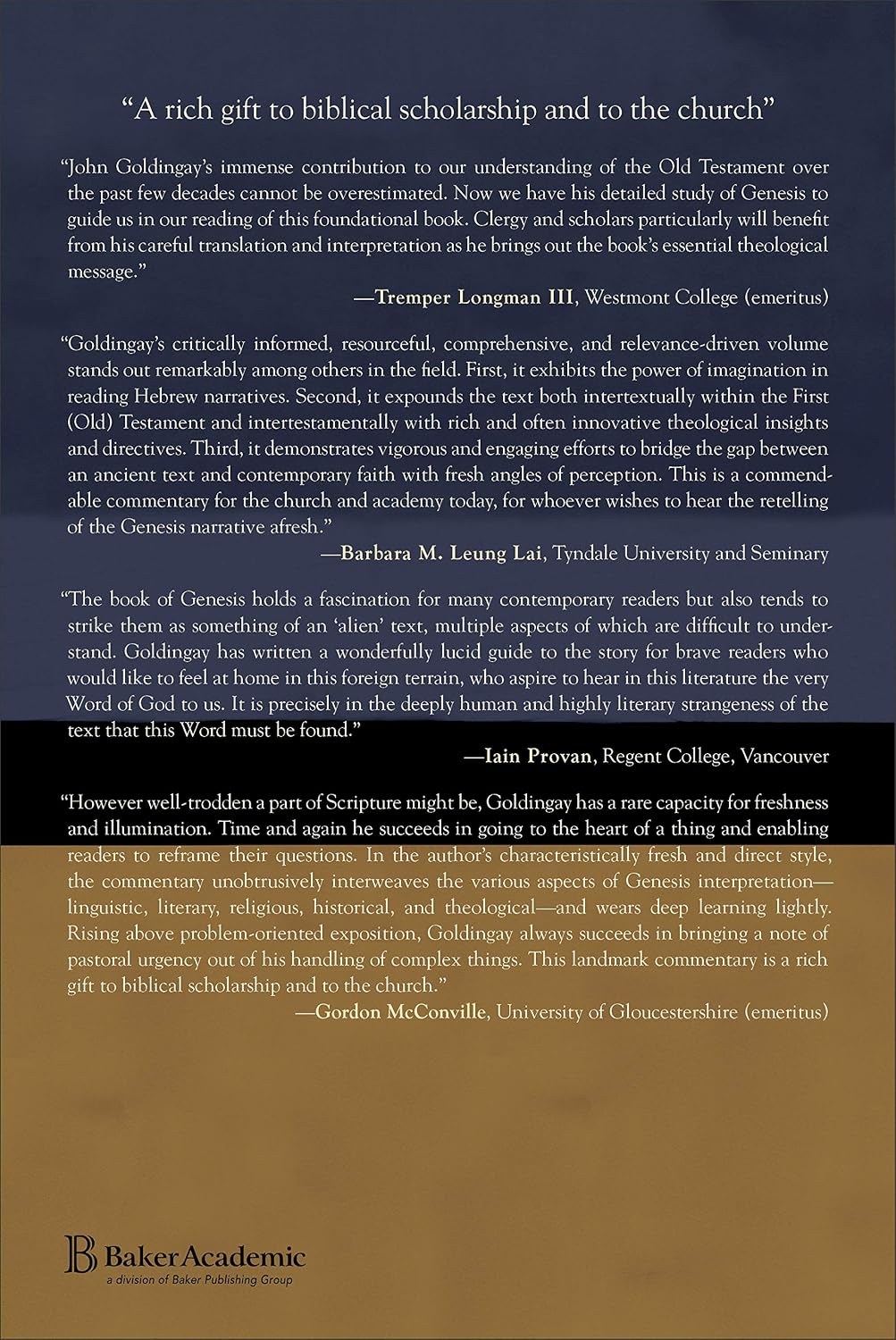 Genesis: An Exegetical & Theological Bible Commentary - BCOT (Baker Commentary on the Old Testament)