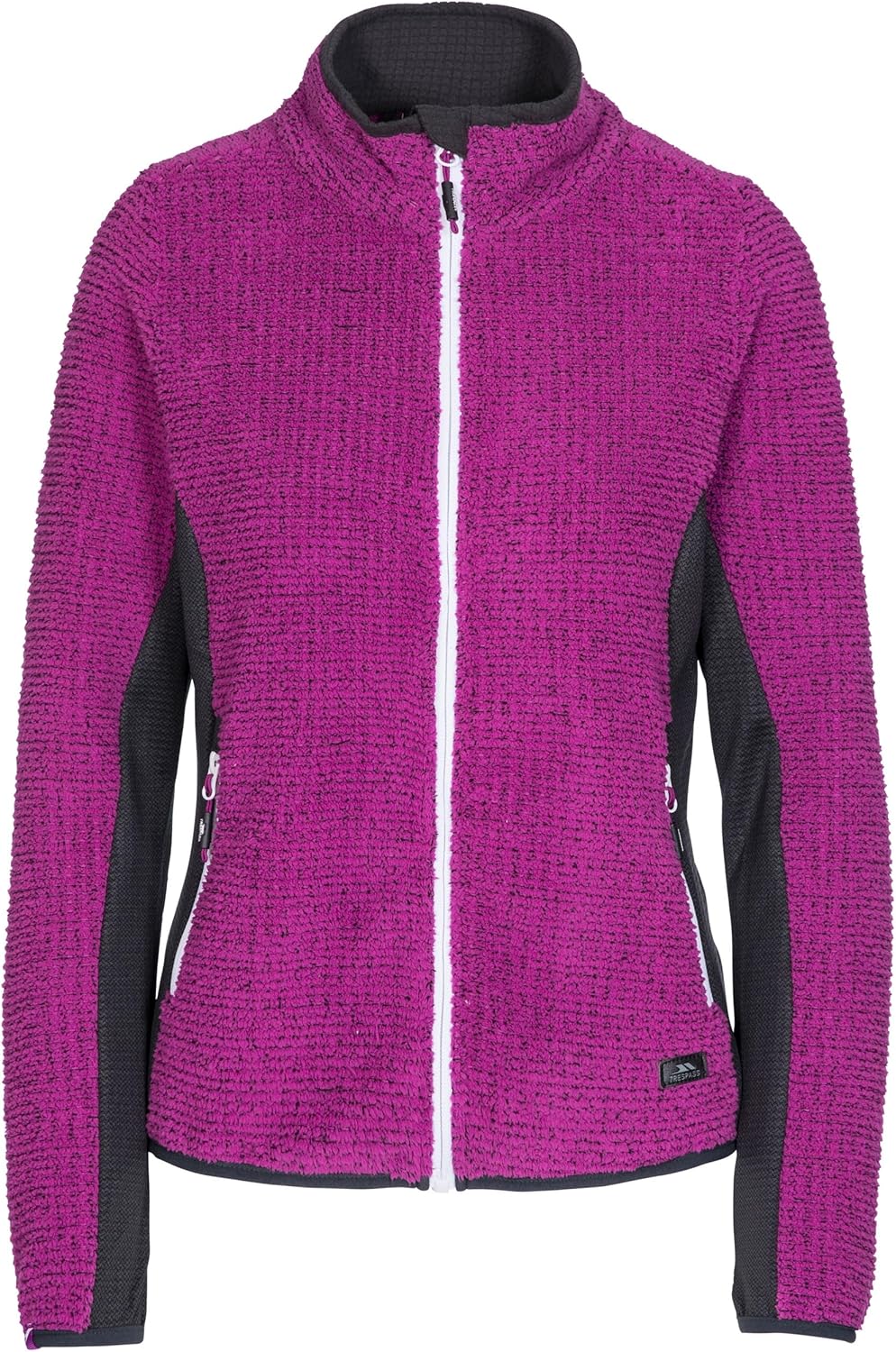 Veste Polaire Femme Trespass Liggins – Blanc/Gris Chiné, Taille XXL (UK 18) – Occasion