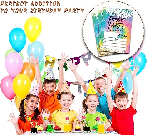 Miniatura 5 de Invitaciones para fiesta de cumpleaños de reptiles con sobres (4 x 6 pulgadas), paquete de 20 unidades, invitaciones para fiestas de cumpleaños