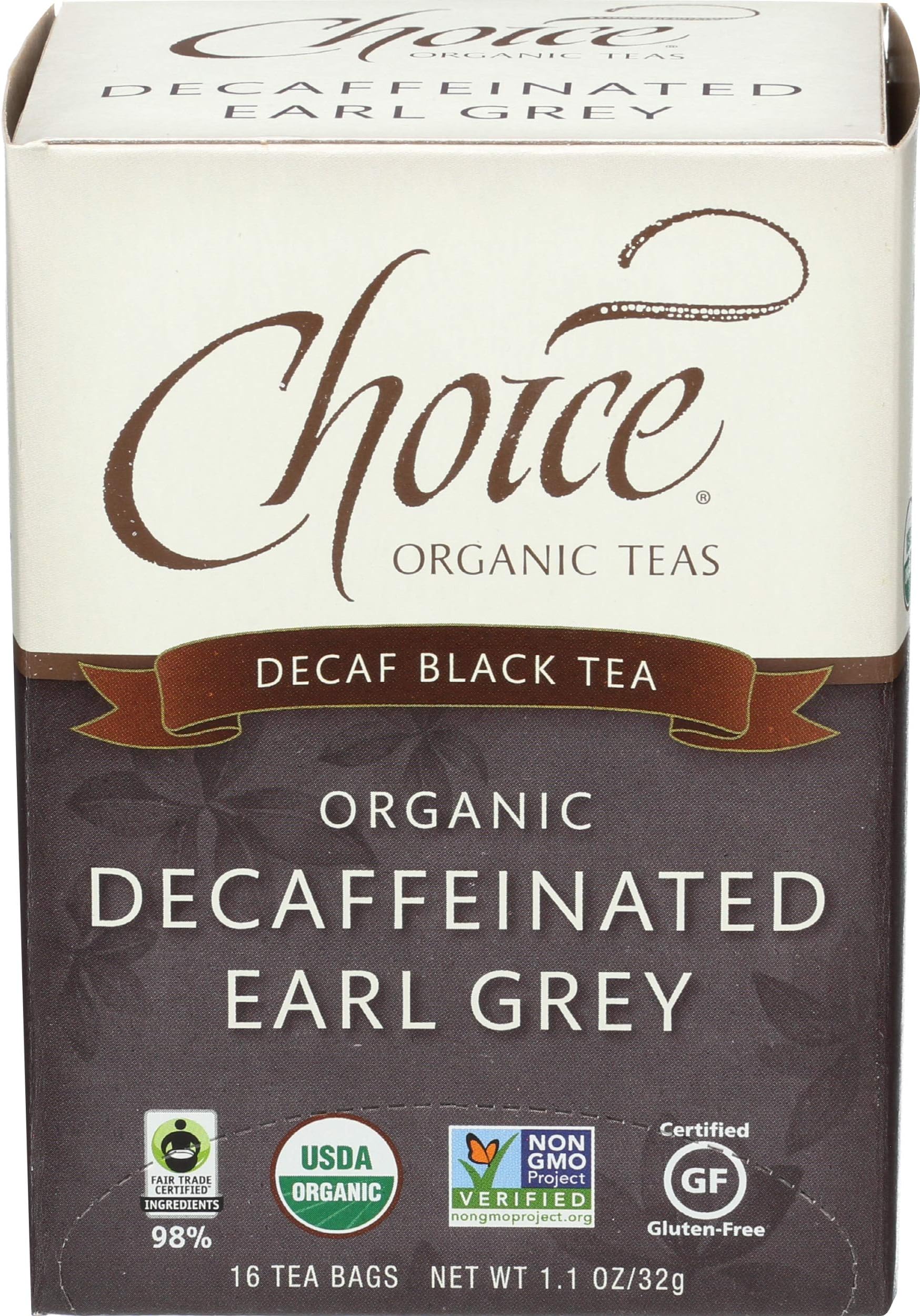 Choice Organic, Decaf Earl Grey, 16 ct