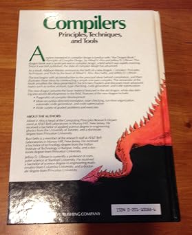 Compilers: Principles, Techniques, and Tools
