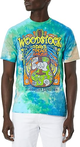 Liquid Blue Camiseta para Hombre Woodstock Music Festival - Multi - Small