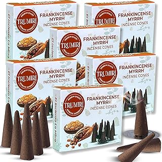 Frankincense Myrrh - Scented Incense Cones - 60 Cone Incense Packs