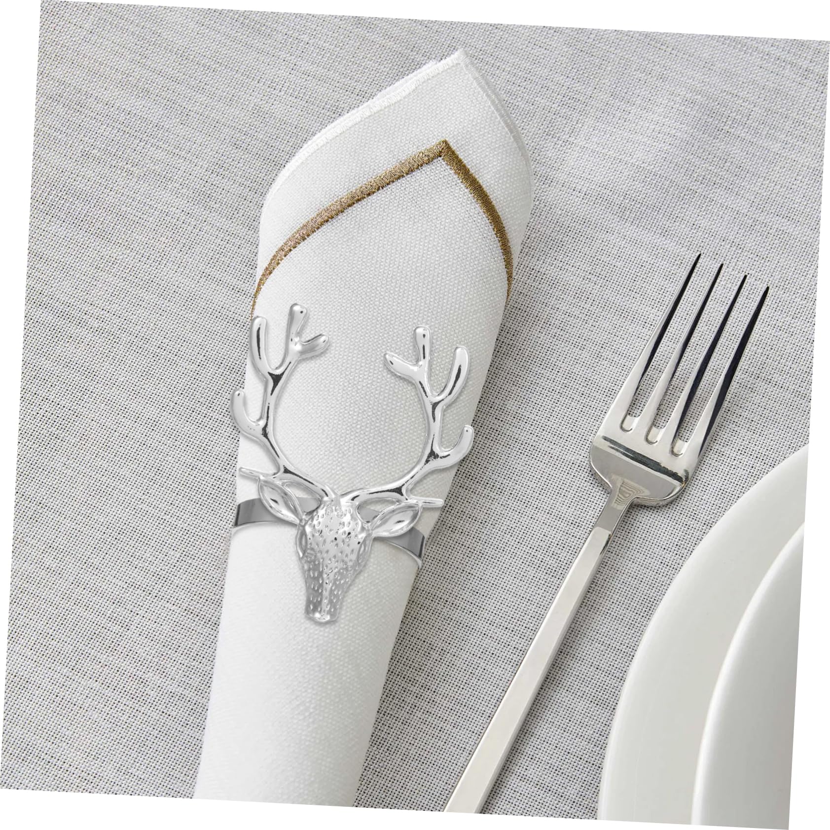 OUNONA 4pièces Attache-Serviettes de Noël Alliage de Serviette Décoratif pour Table à Manger Accessoire de Table Original