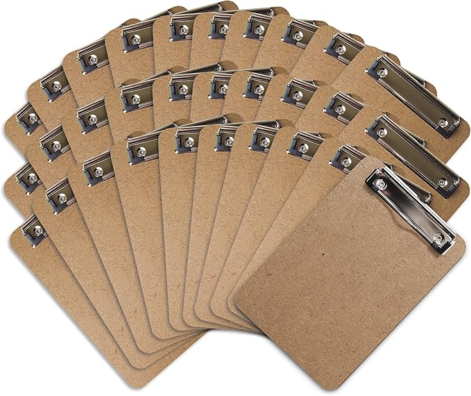 Mini Clipboard 6" x 9" (Set of 30) Memo Clipboard Small