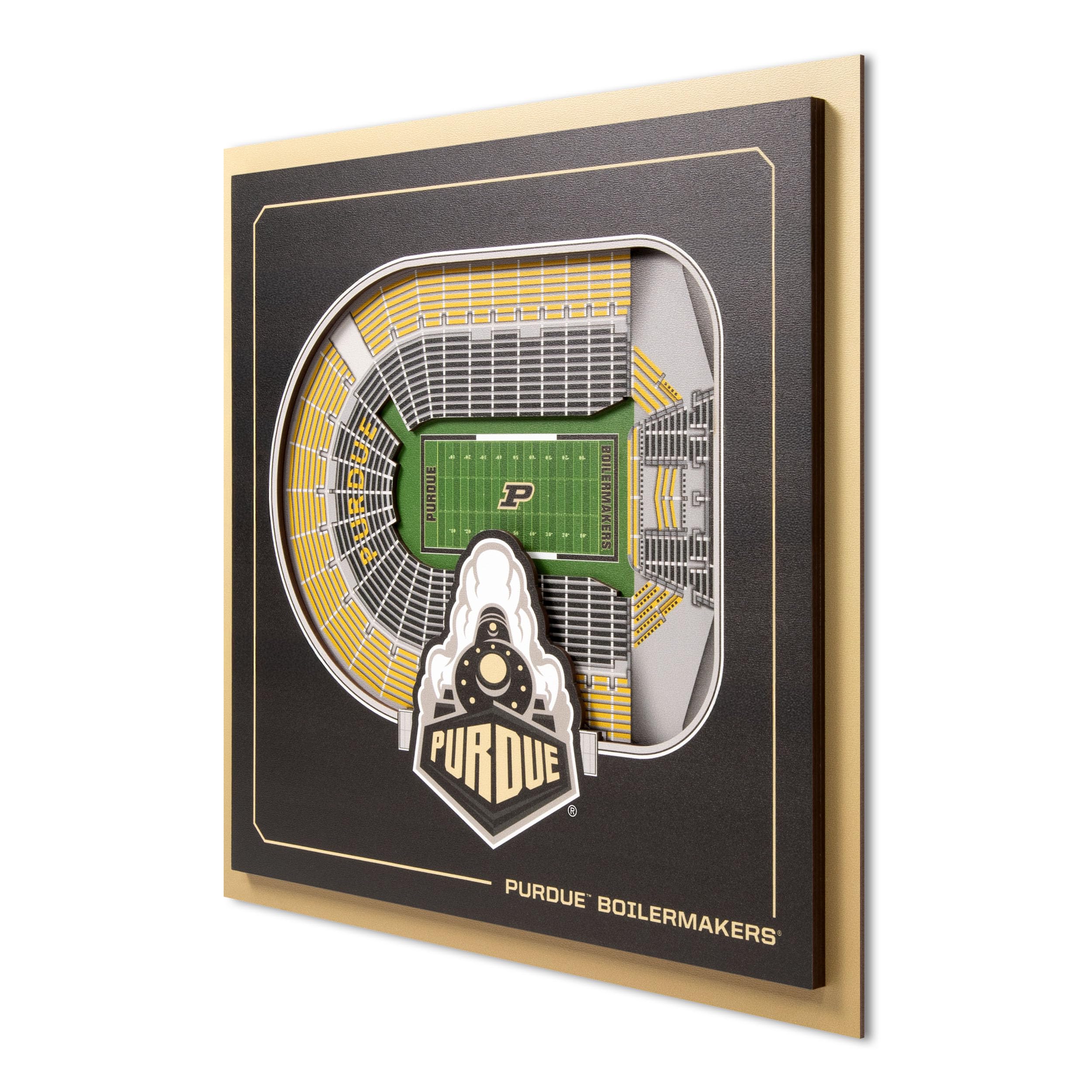 YouTheFan Officially-licensed NCAA Stadium Series 3D Wall Art - multi-layer team stadium replica, detailed sports fan gift, indoor decor