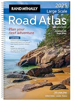 Rand McNally Road Atlas Large Scale 2025: United States