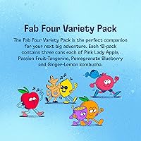 Vista 4 de Paquete variado de cuatro sabores fabulosos en latas de Health-Ade