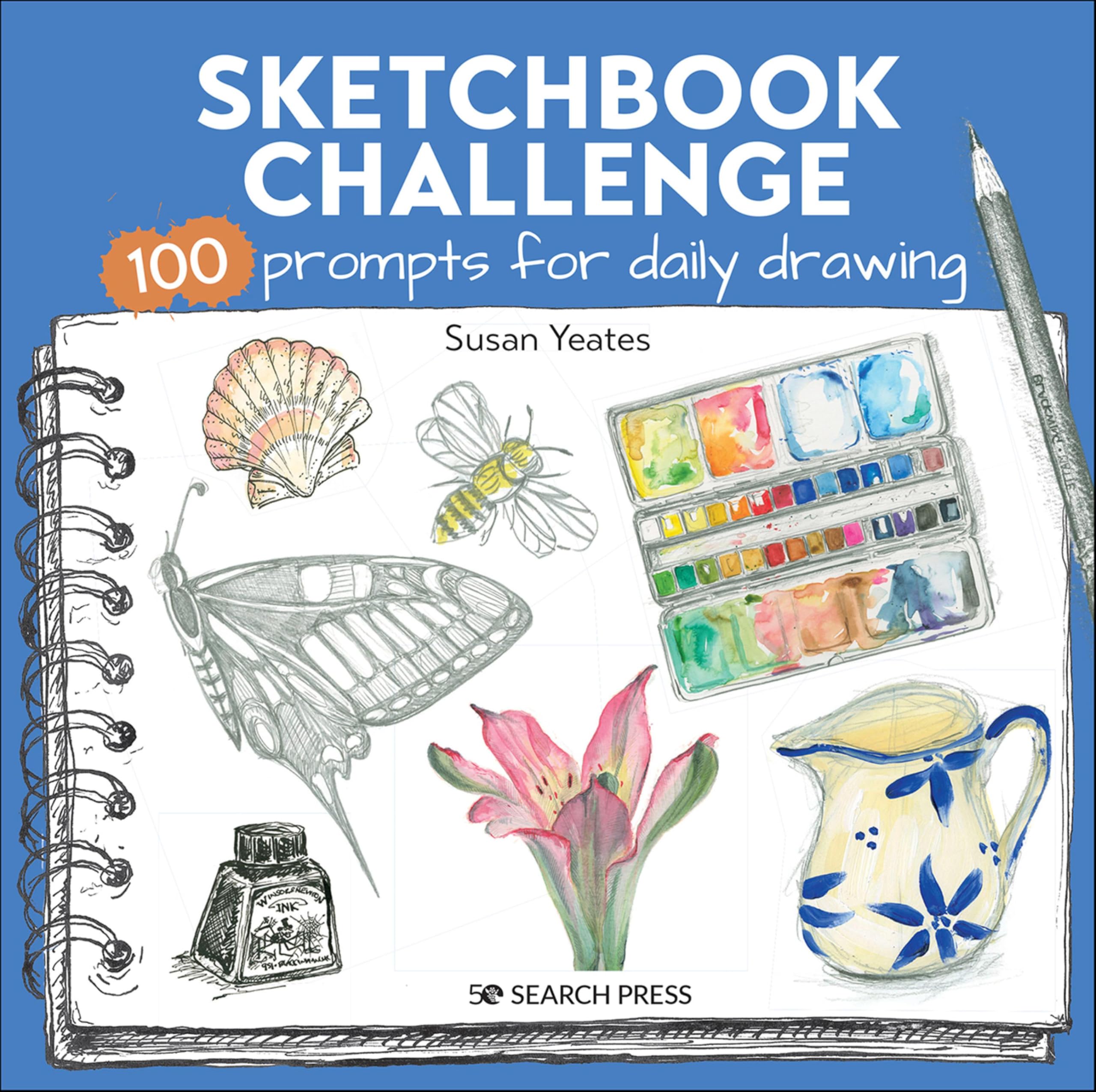Sketchbook Challenge: 100 Prompts for Daily Drawing