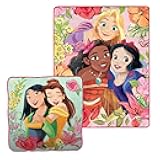 Northwest Disney Princess Cloud Stretch Pillow and Silk Touch Throw Blanket Set, 14