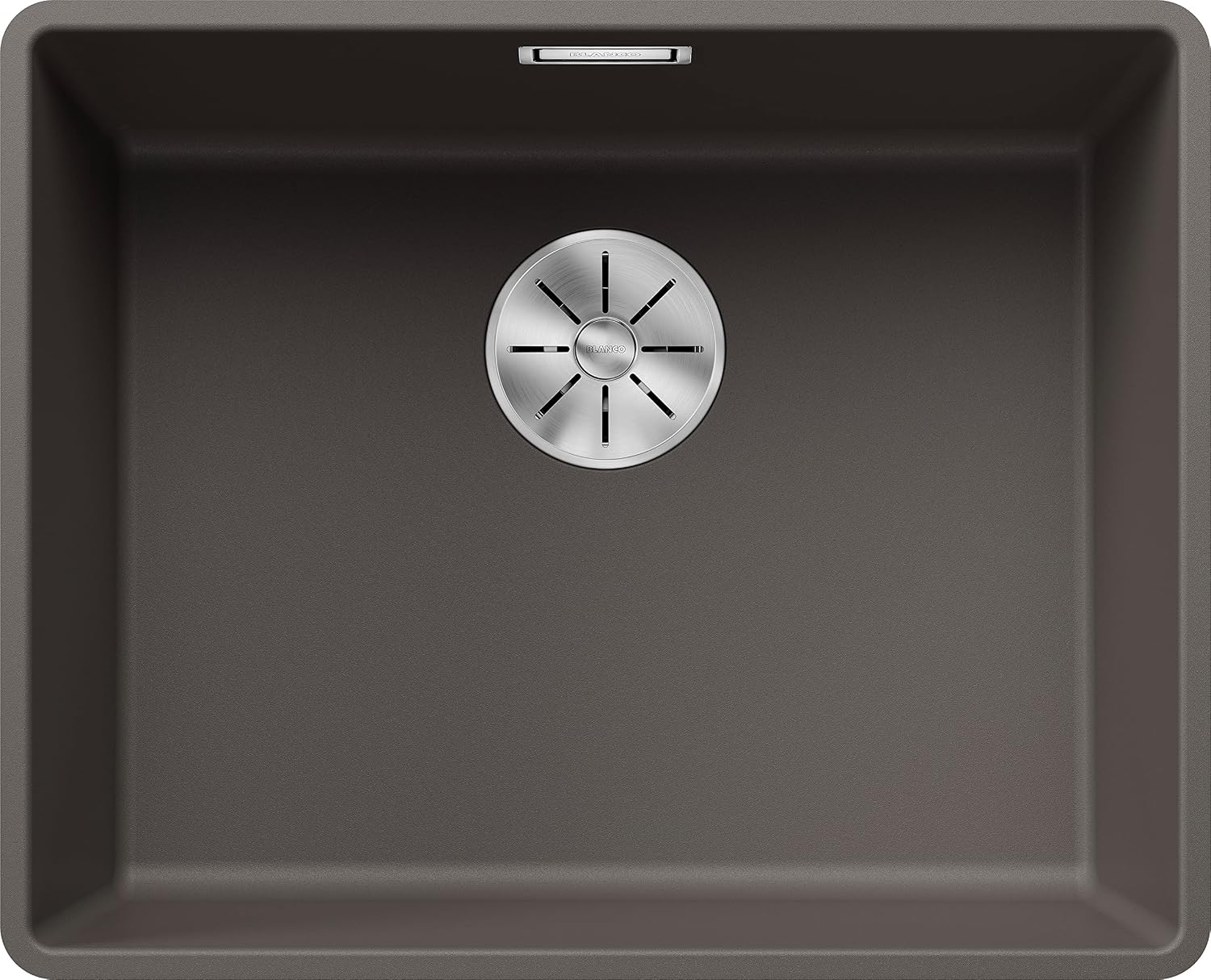 BLANCO SUBLINE 340/160-F Granite Sink Made of Silgranit Volcano Grey Installation Type: Flush-Mounted Main Sink Left for 60 cm-Wide Base Cabinets One Cut-Out and Only Once Mounted