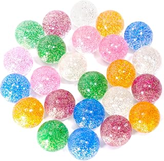 Glitter bouncy balls set