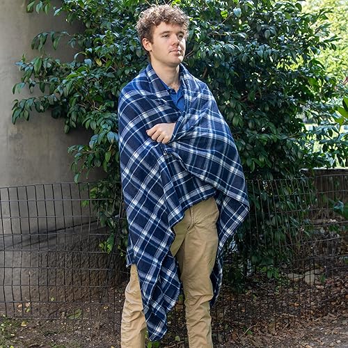 Miniatura 8 de Mantas de 50 x 60 pulgadas, mantas de forro polar a cuadros para dormitorio, sofá, sala de estar, silla, mascotas, exteriores