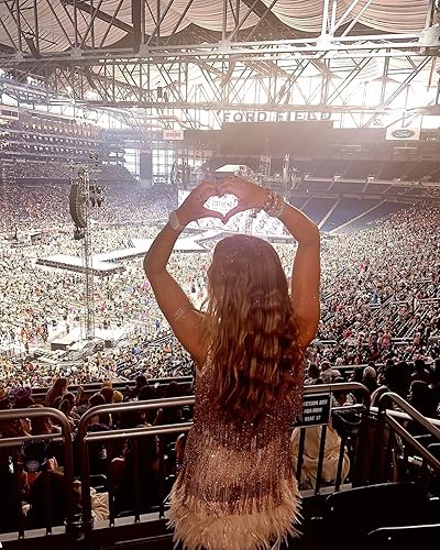 Miniatura 4 de Zando Falda de bufanda para danza del vientre para mujer, falda brillante con borlas de discoteca, trajes de lentejuelas, disfraces de rave, falda