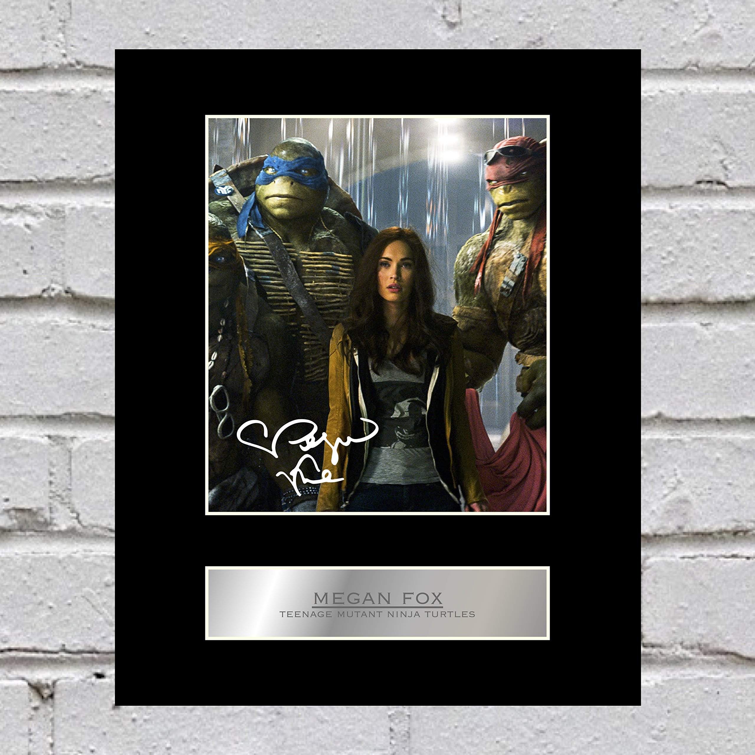 Iconic pics Megan Fox Signed Mounted Photo Display Teenage Mutant Ninja Turtles