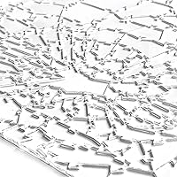 Vista 4 de Broken Glass Puzzle - Clear - Unique The Clearly Impossible Puzzle - Difficult and Fun! - 161 Pieces 10 x 10