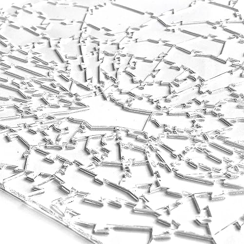 Miniatura 4 de Broken Glass Puzzle - Clear - Unique The Clearly Impossible Puzzle - Difficult and Fun! - 161 Pieces 10 x 10''