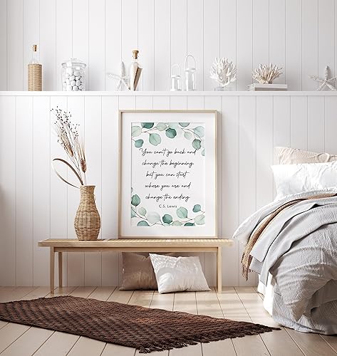 Miniatura 3 de Póster de C.S Lewis con cita inspiradora, citas motivacionales, consejero, oficina, alentando la sobriedad, póster de eucalipto para pared, 193