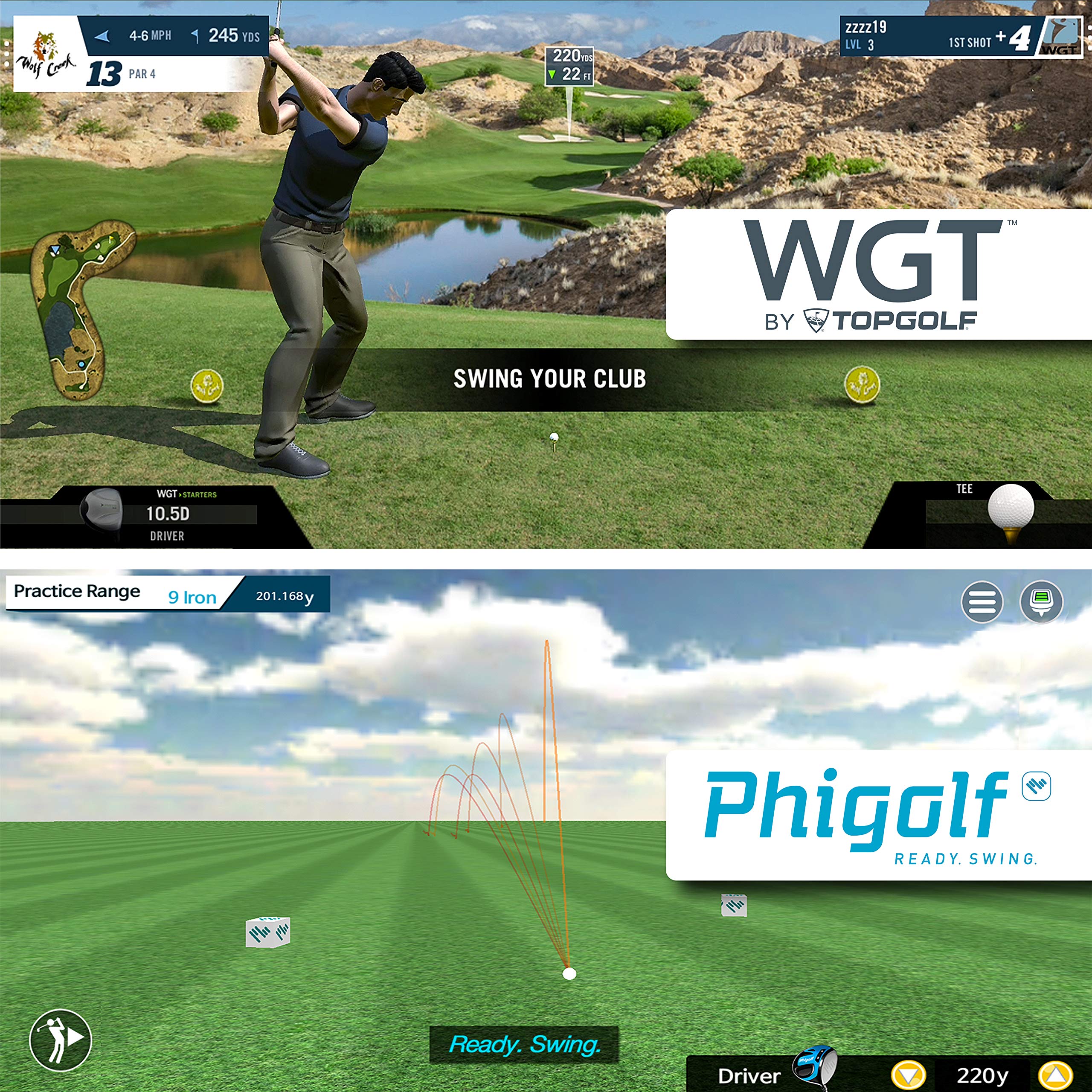 WGT Edition Phi Golf Game Simulator, Mobile & Home Golf Simulator