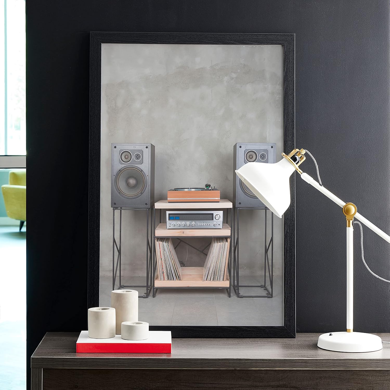 Studio Decor 18" x 24" Belmont Picture Frame - Includes Pre-attached Hanging Hardware, Horizontal or Vertical - MDF, Black, Bulk 4 Pack