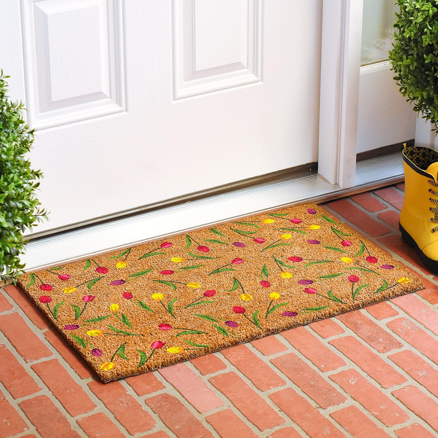 Calloway Mills 109321729 Colorful Tulips Doormat 17" x 29"