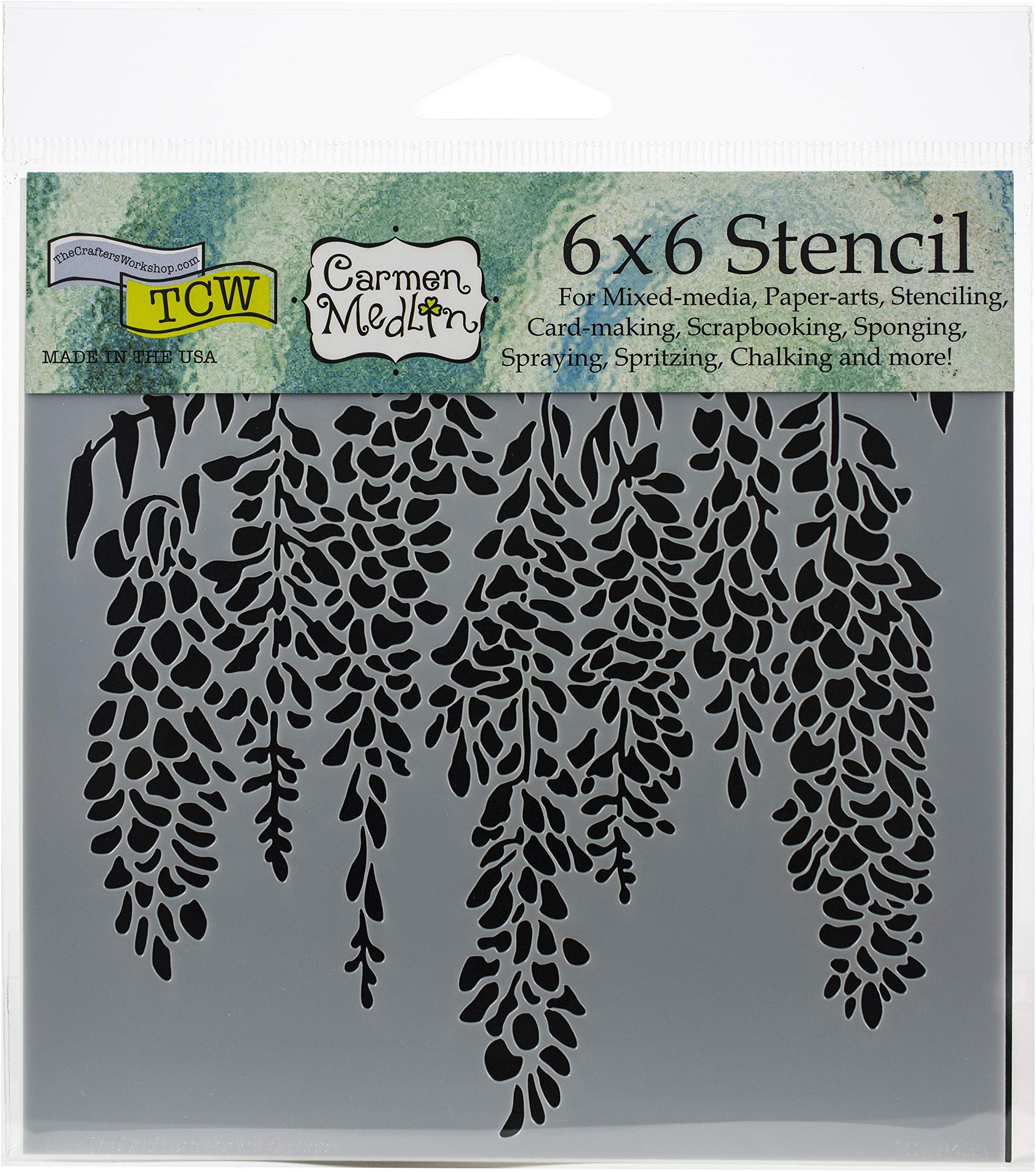 The Crafter's Workshop Stencil, 6" x 6", Wisteria