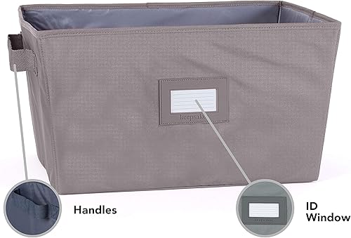 Miniatura 3 de Covermates Keepsakes - Material resistente - Ventana de identificación - Asas reforzadas - Almacenamiento interior - Grafito