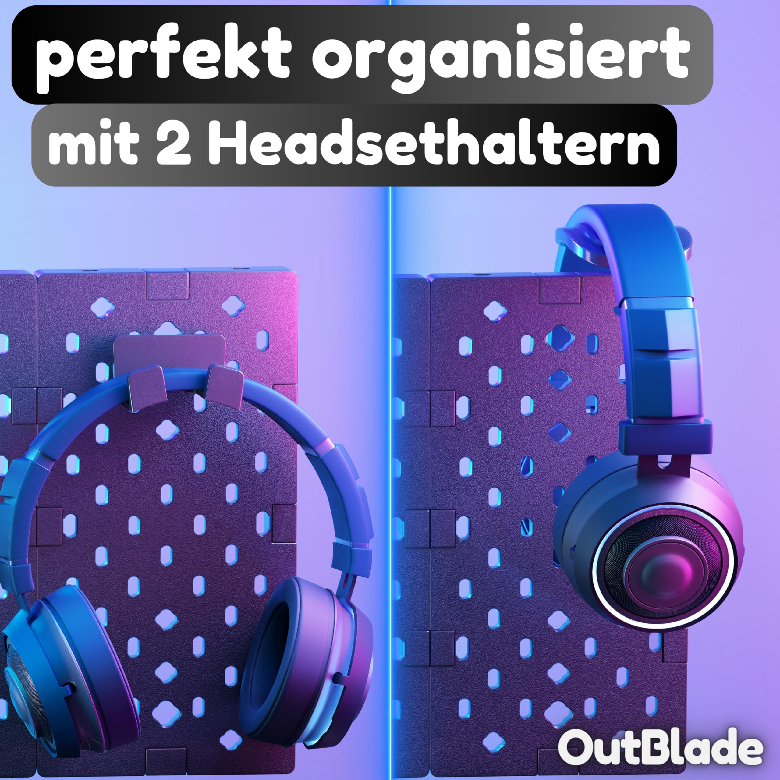 Headset Halterung - Kopfhörer Ständer – Controller Halter - Gaming Zubehör – Kopfhörer Halter – Schreibtisch Zubehör - Kopfhörerständer – Kopfhörerhalter