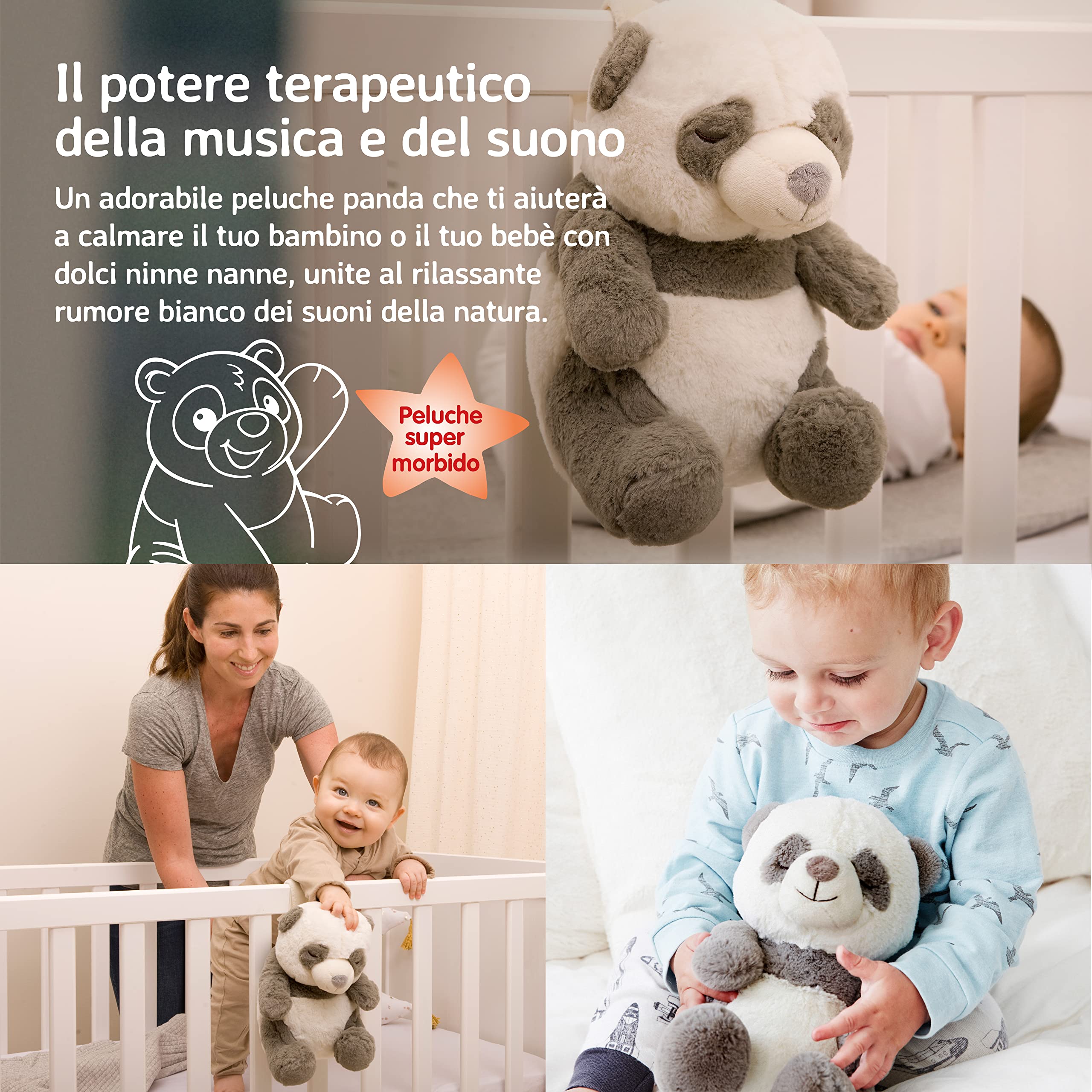 Peluche Sleep Sheep Cloud B - 8 Suoni Rilassanti E Ninne Nanne, Auto Spegnimento - Foto 5